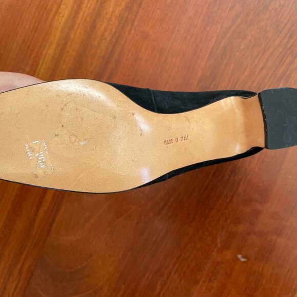 NEW Salvatore Ferragamo Booties Black Suede Size 7 - Picture 7 of 7